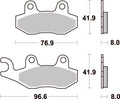 611SI PASTILHAS TRAVAO SBS KX125/250/RM125/250/YZ125/250=VD340/2 / FD0122BD1/611HF/611RSI/611LS