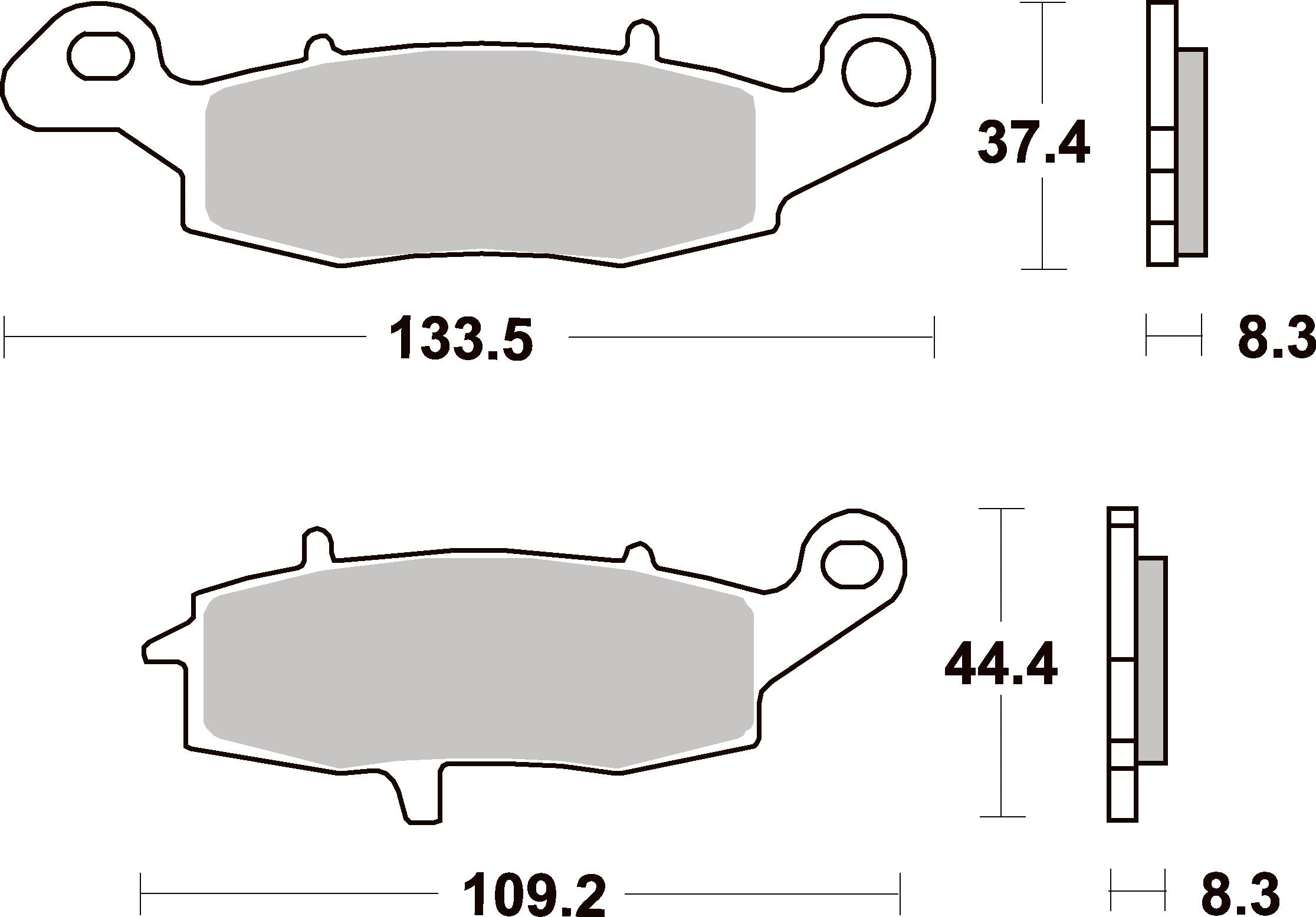 704LS PASTILHAS TRAVAO SBS Z750/VN1500/GS500