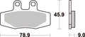 621LF PASTILHAS TRAVAO SBS KTM EXC/MX/GS = 621HF -