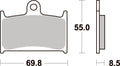 624HS PASTILHAS TRAVAO SBS GSX-R750/1100/GSF1200=VD343/FD0129BT1/FD0129TS1