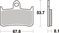 622HS PASTILHAS TRAVAO SBS CB900HORN/CBR900RR/VFR750R/VTR1 =VD154/2 /FD0131BR
