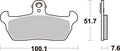 641HF PASTILHAS TRAVAO SBS CAGIVA MITO/K7/N90/FRECCIA