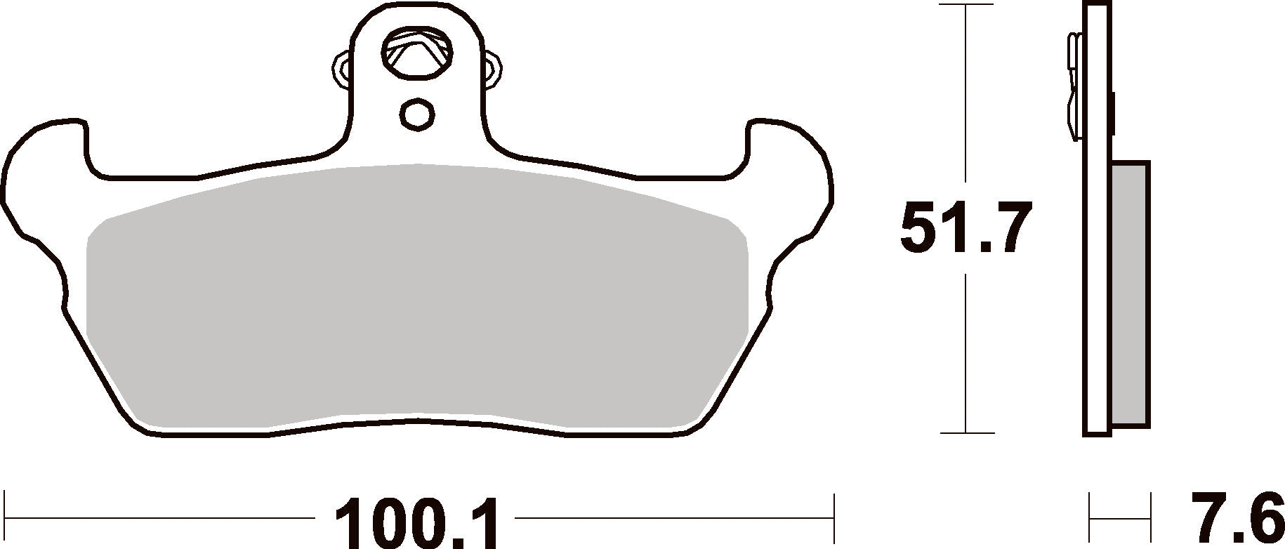 641HF PASTILHAS TRAVAO SBS CAGIVA MITO/K7/N90/FRECCIA