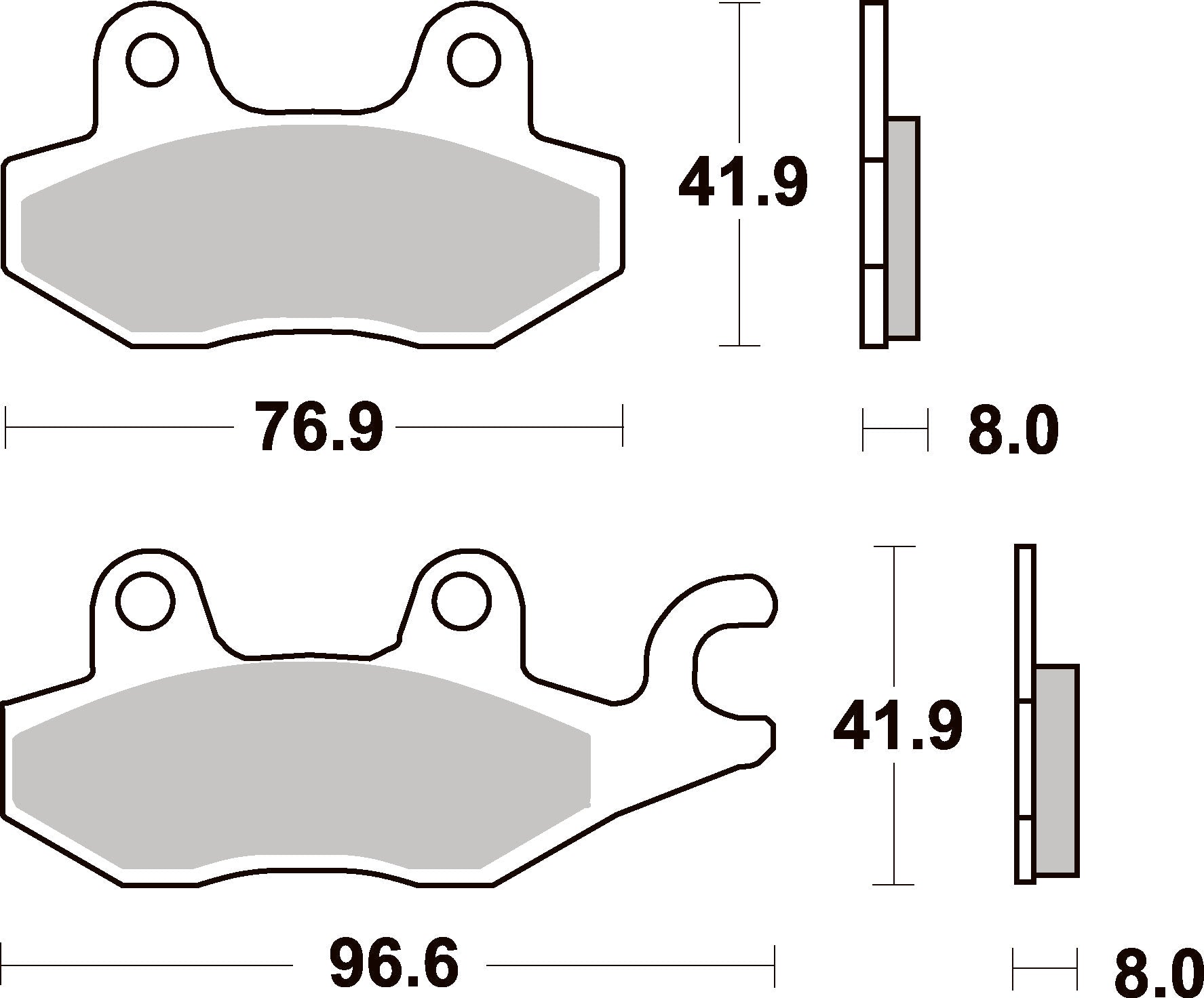 638LS PASTILHAS TRAVAO SBS TRIUMPH 900/1200