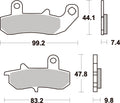 635LS PASTILHAS TRAVAO SBS DR650/750/800