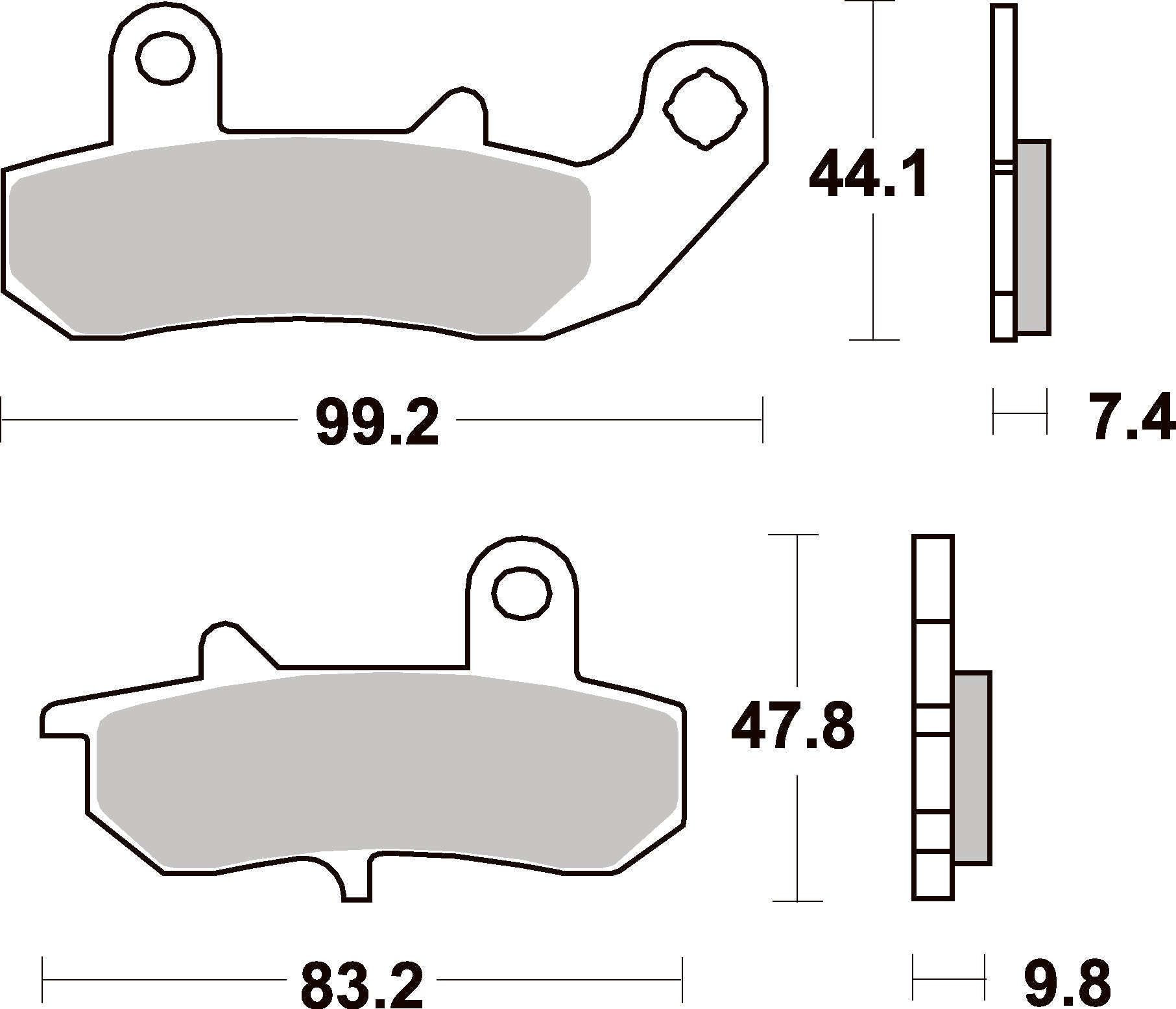 635LS PASTILHAS TRAVAO SBS DR650/750/800