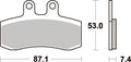 681HF PASTILHAS TRAVAO SBS APRILIA PEGASO 650