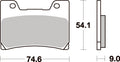 645HS PASTILHAS TRAVAO SBS FZR600R/TDM850/FZR1000 =VD257/FD0176BR/FD0176BT1