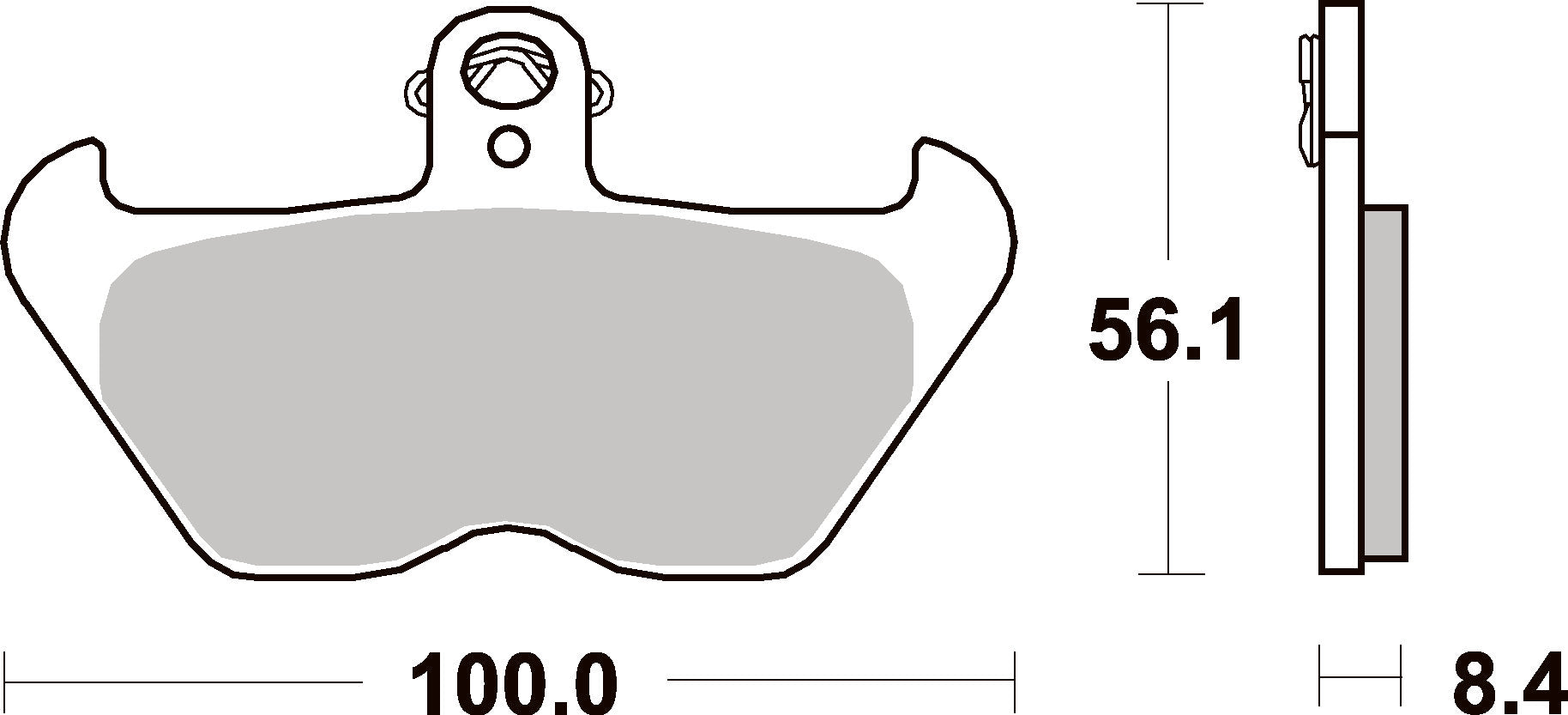 703HS PASTILHAS TRAVAO SBS BMWR850/1100/K1200LT