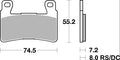 734HS PASTILHAS TRAVAO SBS CBR600F4/CBR900RR/VTR1000=VD166/2JL/FD0258BT1