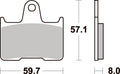 715LS PASTILHAS TRAVAO SBS ZX7R/CB1300 =FD0272/FD0272S2/VD436
