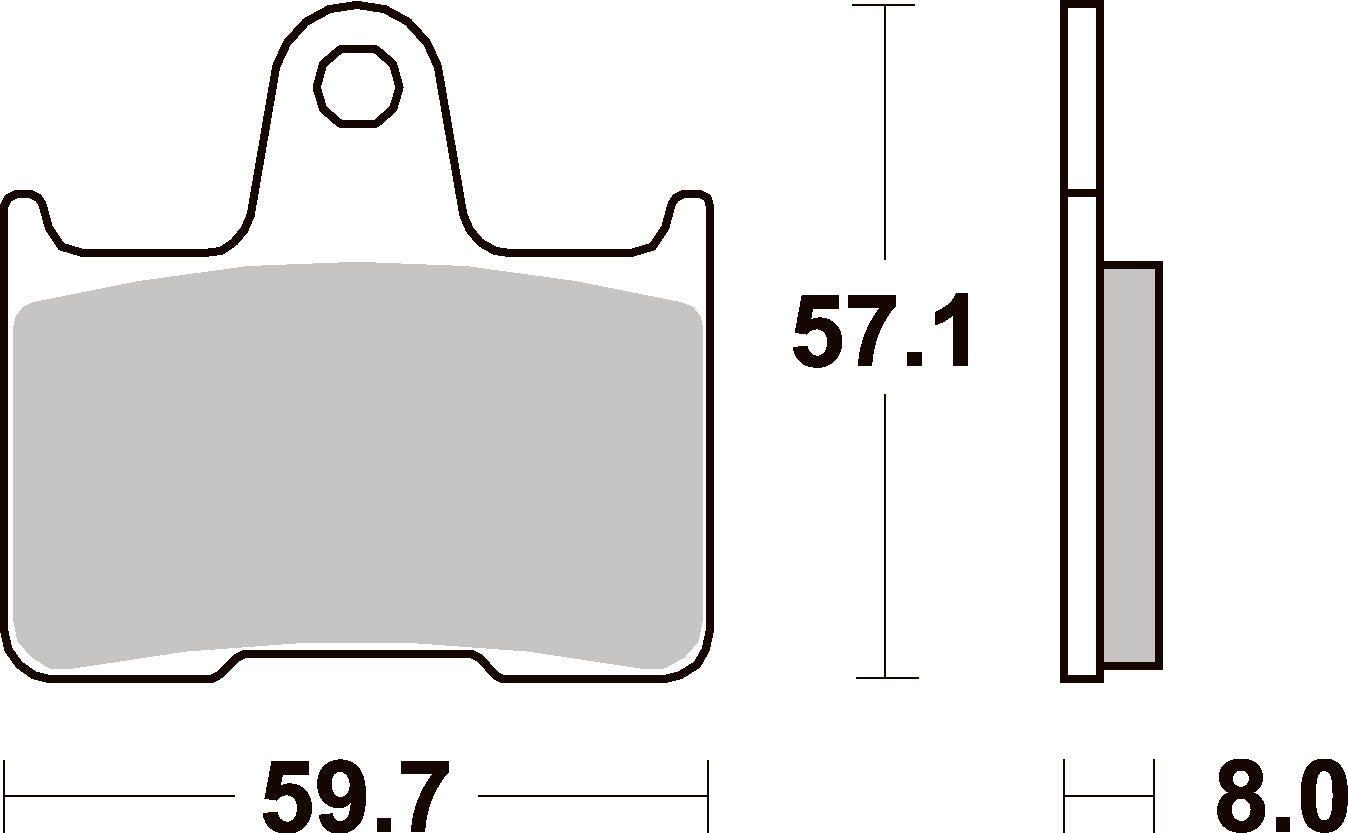 715LS PASTILHAS TRAVAO SBS ZX7R/CB1300 =FD0272/FD0272S2/VD436