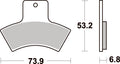 755ATS PASTILHAS TRAVAO SBS ATV POL TRAIL BLAZER/BOSS