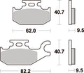 754SI PASTILHAS TRAVAO SBS YFM400/DS650 = VD266/2JL / FD0301BV1/FD0301S2/835SI/754PSI