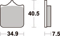 762HS PASTILHAS TRAVAO SBS RSV1000/DUCATI 999, BENELLI TRK 502 =VD986JL/FD0305S2/FD0305S4R/762RS *