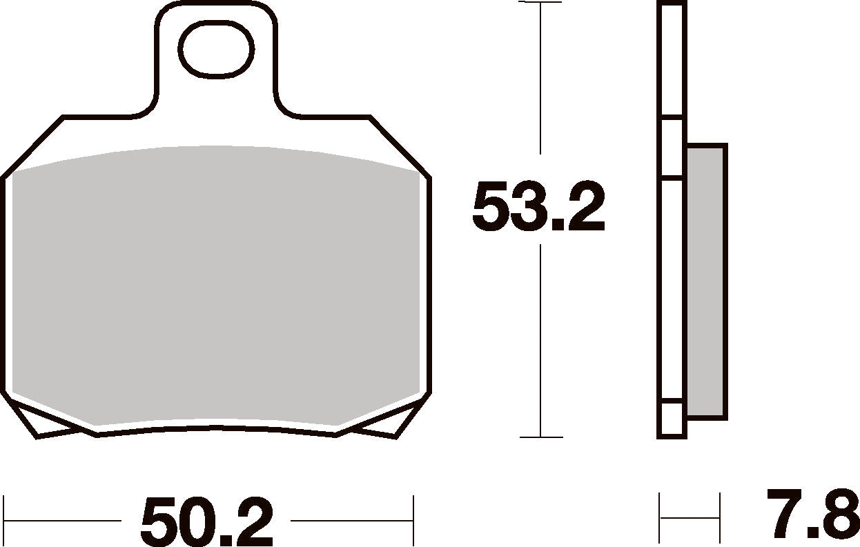730LS PASTILHAS TRAVAO SBS RSV1000/DUCATI/VESPA X8/X9, TRK502