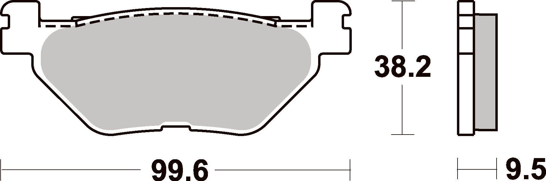 769LS PASTILHAS TRAVAO SBS TDM900/FJR1300/XVS1300=VD269S/JL /FD0378