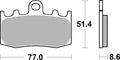 796HS PASTILHAS TRAVAO SBS BMW R850/1150/1200S