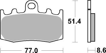 796HS PASTILHAS TRAVAO SBS BMW R850/1150/1200S