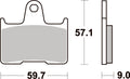 765LS PASTILHAS TRAVAO SBS GSX-R600/750/1000