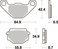 651HF PASTILHAS TRAVAO SBS APRILIA PEGASO 125/600