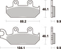 650HS PASTILHAS TRAVAO SBS XT600E/XTZ660 =VD252/2 / FD0167BT1