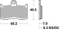 782HS PASTILHAS TRAVAO SBS ZX9-R/Z1000