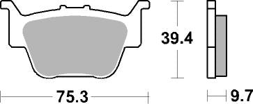 813SI PASTILHAS TRAVAO SBS TRX450R TRAS=VD171JL/FD0376S2