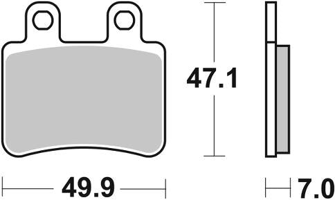 167HF PASTILHAS TRAVAO SBS DT50R-04, PEUGEOT TRAS