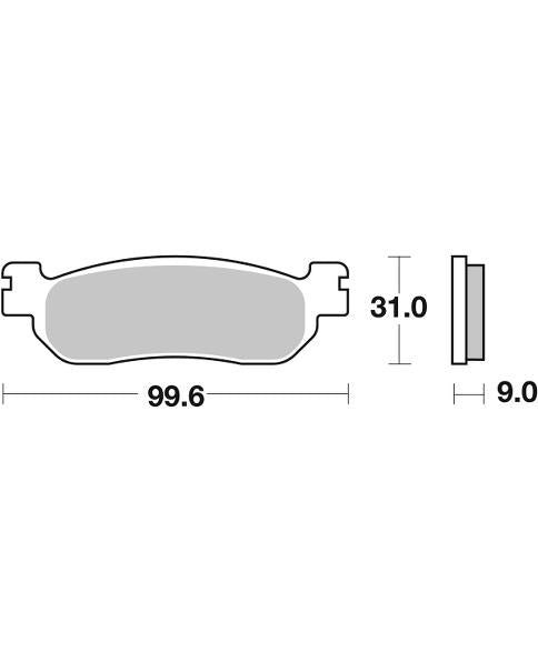 155HF PASTILHAS TRAVAO SBS MAJESTY/YP250X-MAX TRAS +99 =KM-263/155HM/VD263S/JL