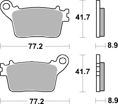 834LS PASTILHAS TRAVAO SBS CBR1000RR/CBR600RR-07/ZX-6R 13