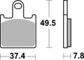 838HS PASTILHAS TRAVAO SBS ZX6-R/Z1000/ZZR1400-07, B-RING