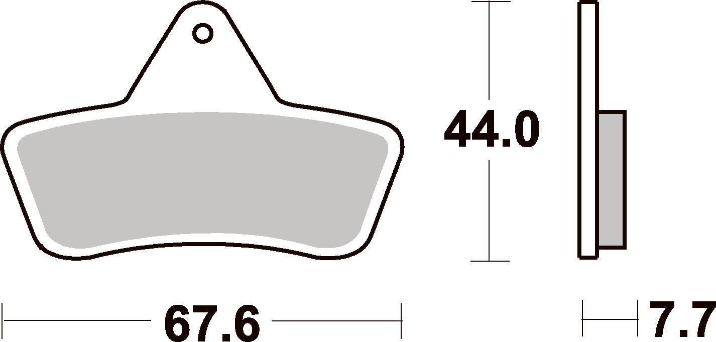 758ATS PASTILHAS TRAVAO SBS ARTIC CAT