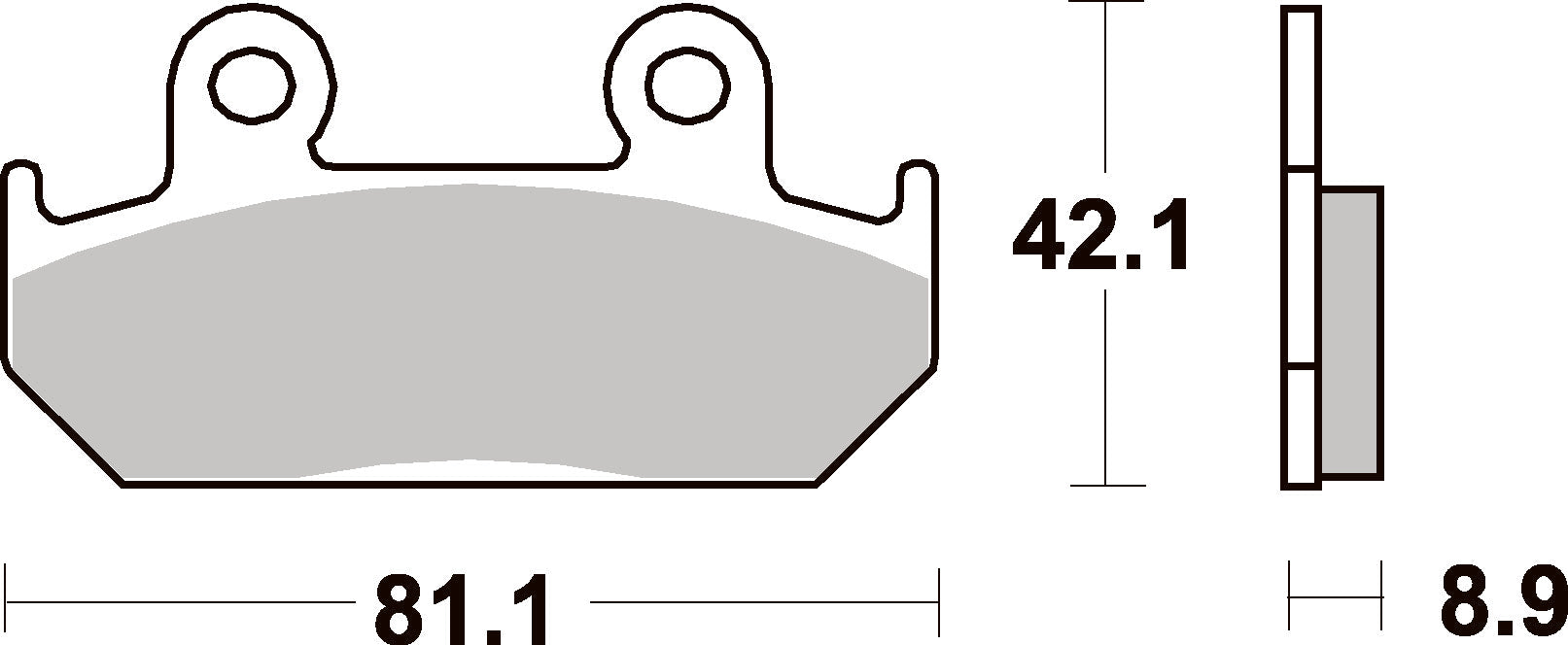 593RST PASTILHAS TRAVAO SBS CBR600F 87-94
