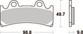 683HS PASTILHAS TRAVAO SBS YZF750/FZR1000 FRENTE =VD258/FD0201BR/683HF