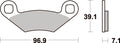642ATS PASTILHAS TRAVAO SBS POLARIS TRAILBOSS,SPORTSMAN