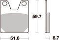 733HF PASTILHAS TRAVAO SBS YAMAHA YZF1000 R1=VD264/FD0261/733LS