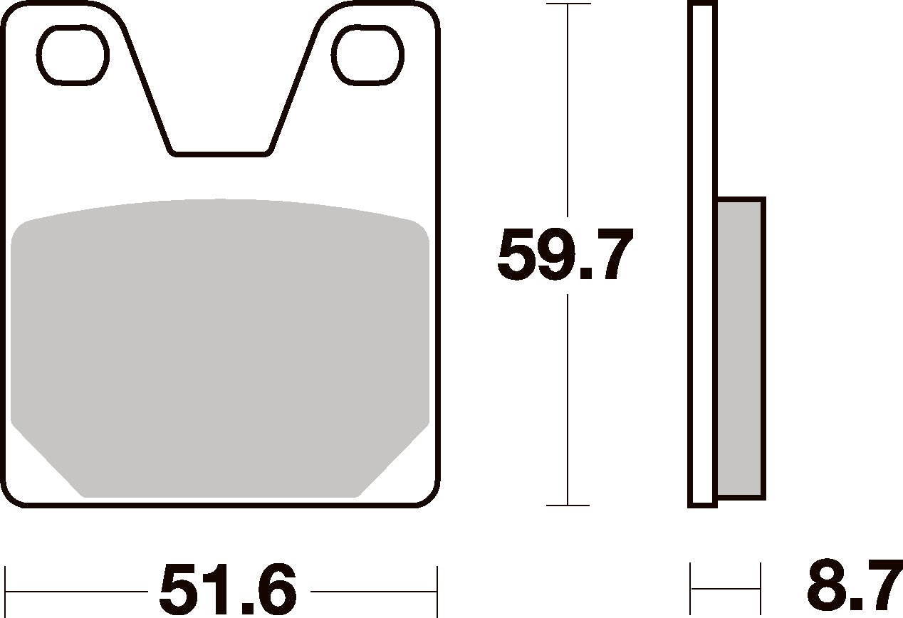 733HF PASTILHAS TRAVAO SBS YAMAHA YZF1000 R1=VD264/FD0261/733LS