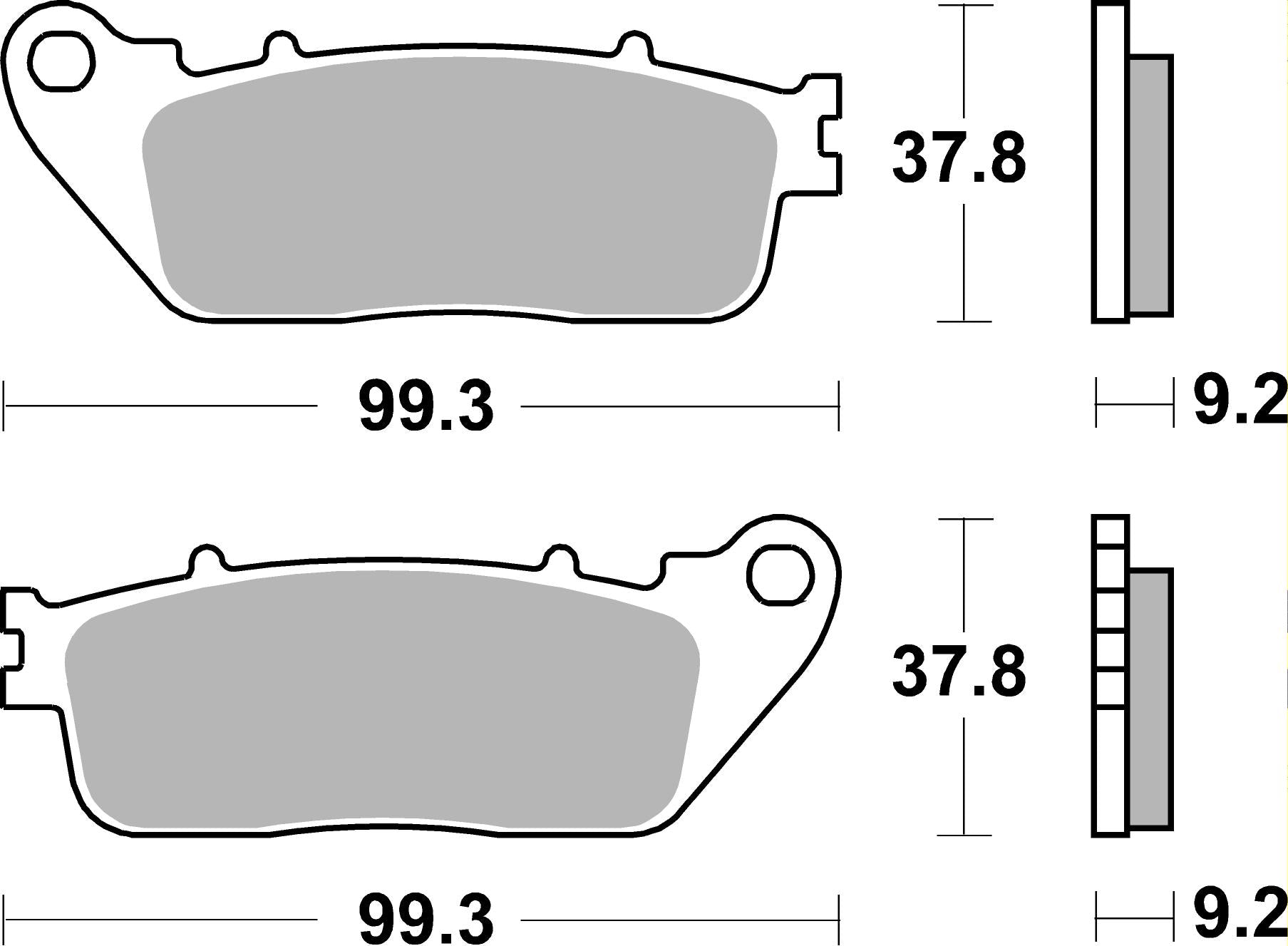 862LS PASTILHAS TRAVAO SBS CB1000R 08, VFR1200