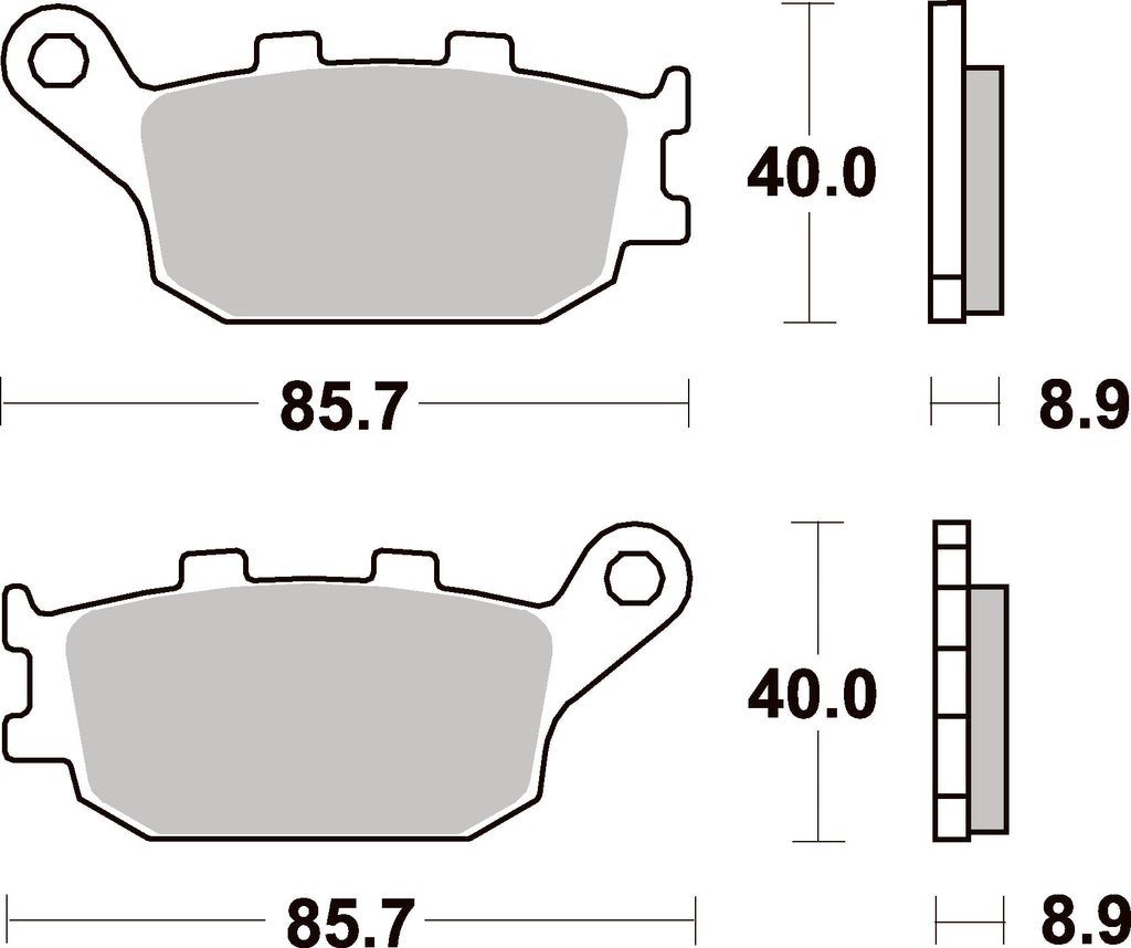 657RQ PASTILHAS TRAVAO SBS HONDA/YAMAHA/SUZUKI/KAWASAKI