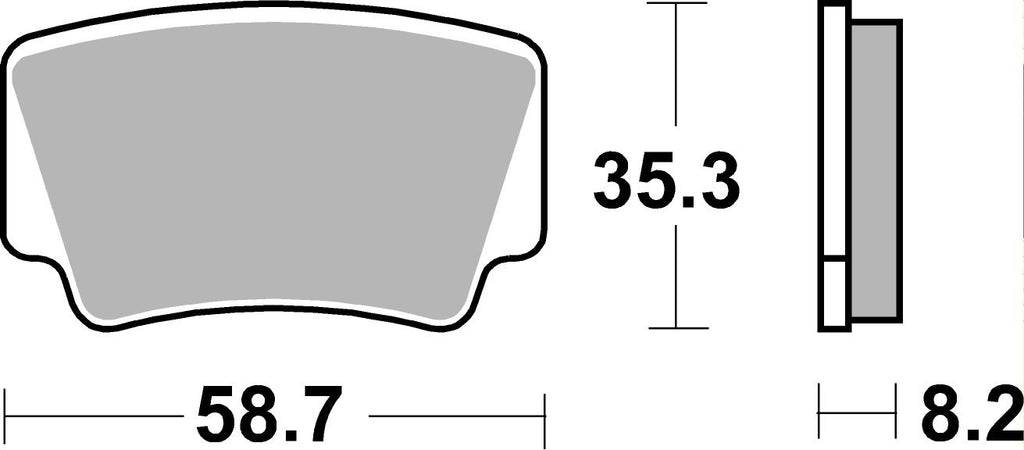 867SI PASTILHAS TRAVAO SBS KTM450/505 ATV´S TRAS