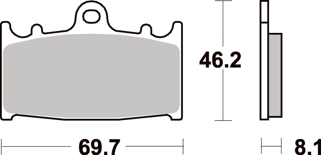 631RS/631RST PASTILHAS TRAVAO SBS ZX6R/9R/GSXR600