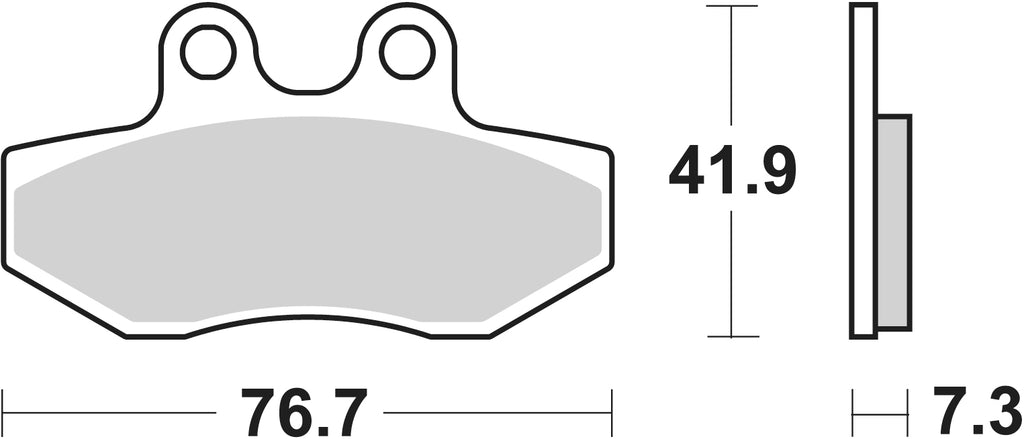 186HF PASTILHAS TRAVAO SBS YAMAHA XT125-05 FRT/AJP 125/200 TRAS ***
