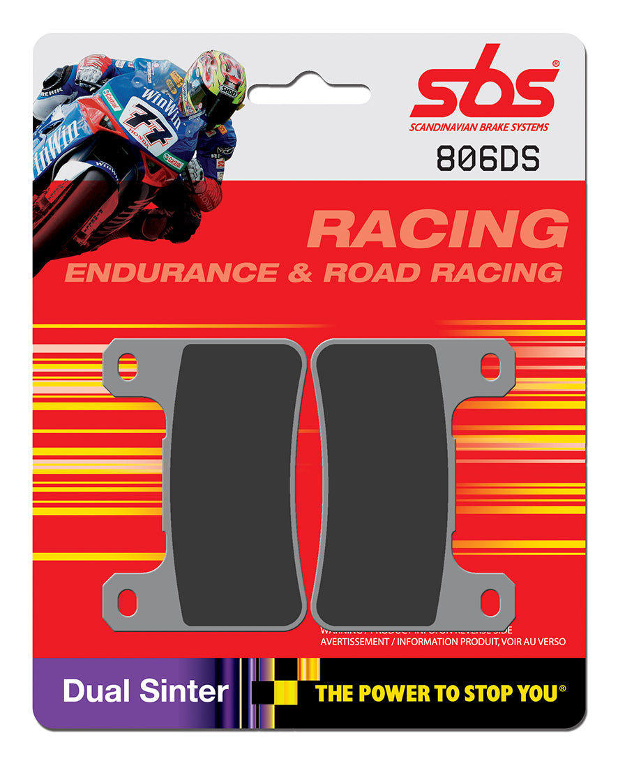 806DS/806DS-1 PASTILHAS TRAVAO SBS ZX-10 07> FRENTE =VD355/SR/JL