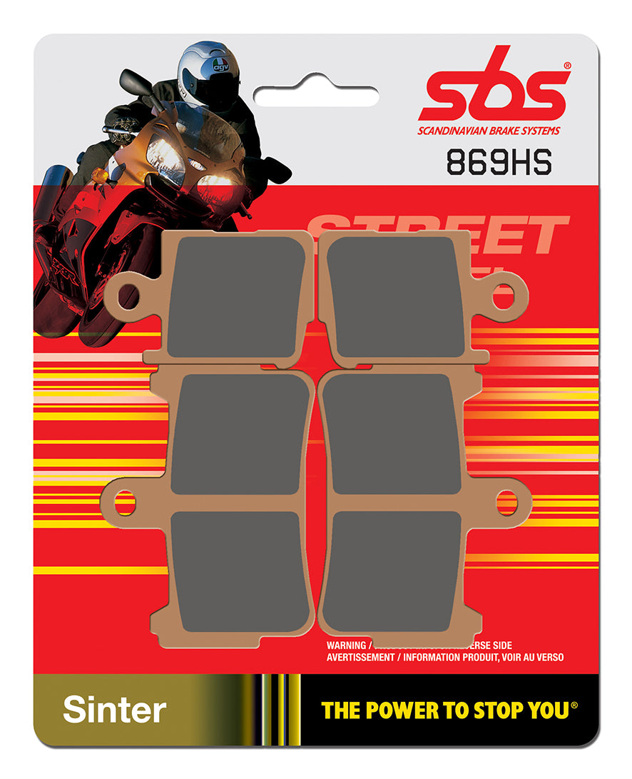 869HS PASTILHAS TRAVAO SBS HONDA VFR1200F 2010 =VD179