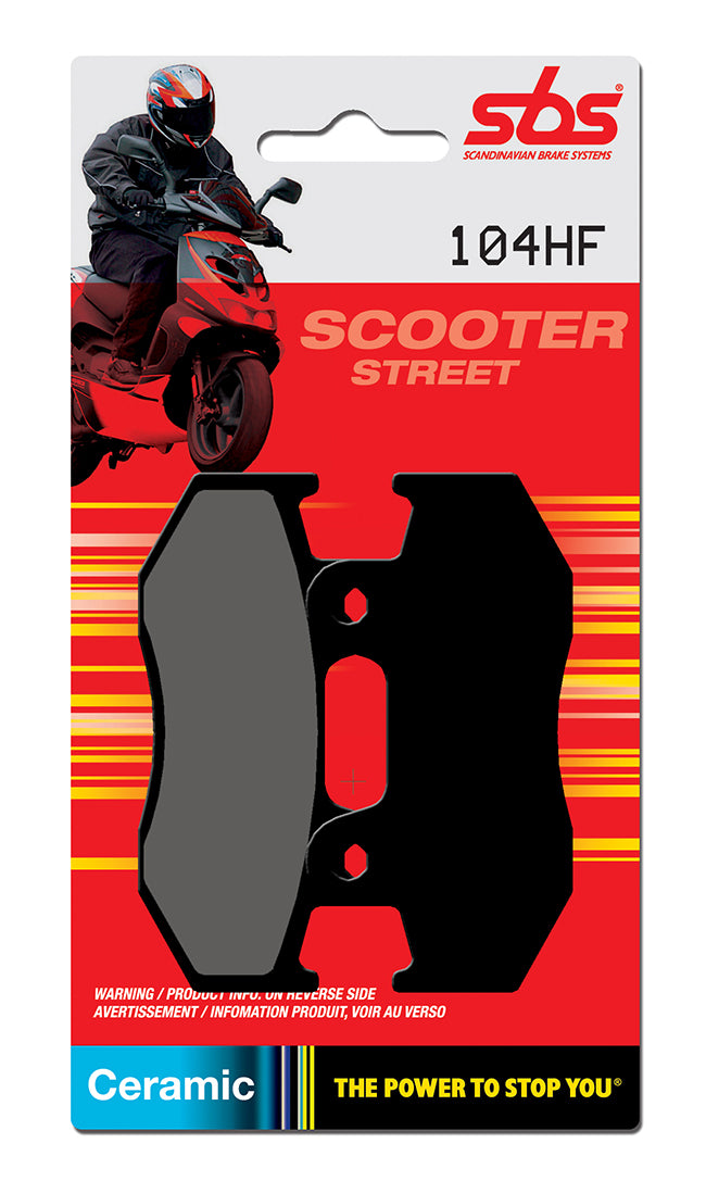 104HF PASTILHAS TRAVAO SBS HONDA LEAD SH125, NHX110