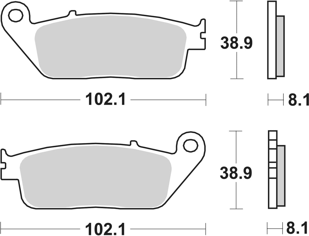 183CT PASTILHAS TRAVAO SBS KYMCO DOWNTOWN 125, DAELIM 125 FRENTE