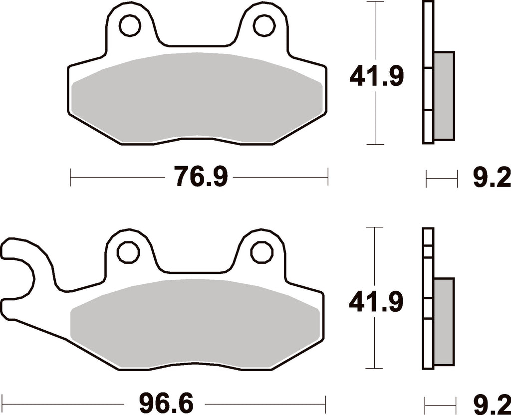713HF PASTILHAS TRAVAO SBS KEEWAY SUPERLIGHT 125, QINGQI, IMOTO