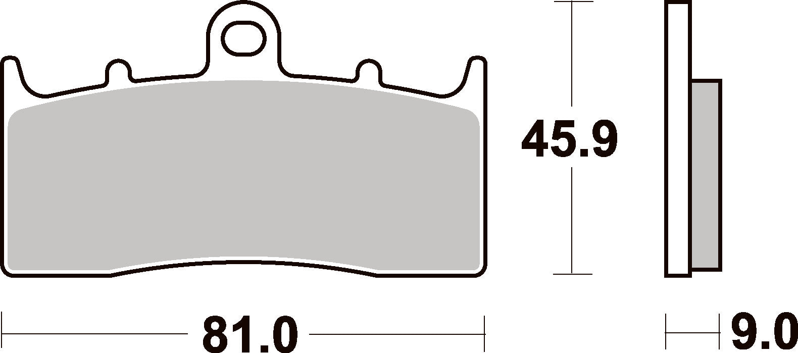 778HS PASTILHAS TRAVAO SBS BMW R1100/1150/1200, K1200/1300