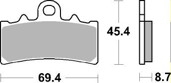 877HF PASTILHAS TRAVAO SBS KTM125 DUKE